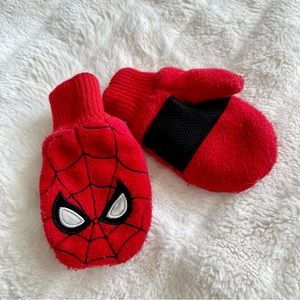 babyGap Marvel Red Spider-Man Fleece Lined Mittens Winter Gloves, S/M